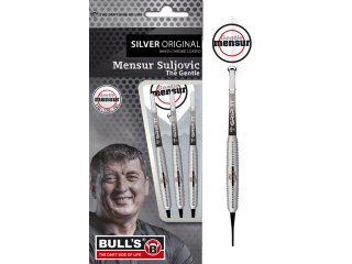 BULL´S Mensur Suljovic Team Player silver Soft Dart 18g